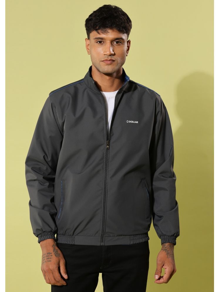     			Dollar Polyester Blend Men's Windcheater Jacket - Grey ( Pack of 1 )