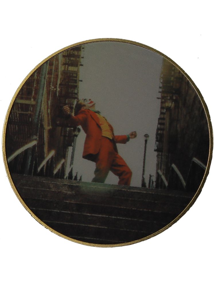     			Joker Dancing in Stairs wearing Red Coat Coin Lucky Commemorative Collectible Gold Plated Coins 1 Oz Heavy Thick Rare to get Medallion Fantasy Physical Coin (Gold Plated with Luxury Box)