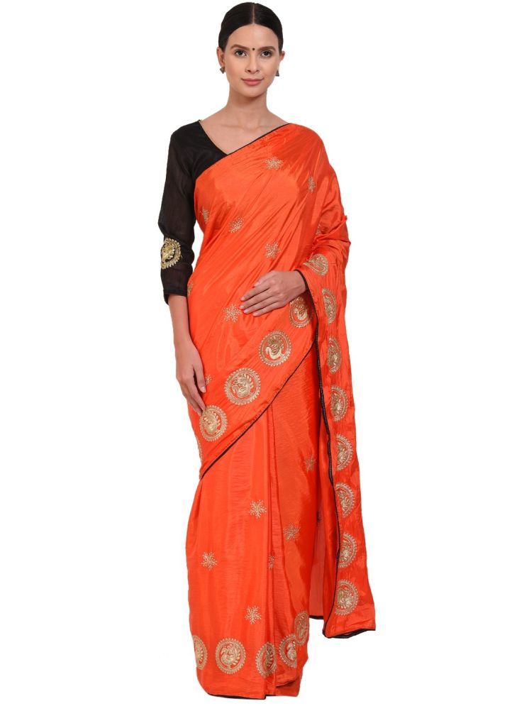     			Samai Cotton Silk Solid Saree With Blouse Piece - Multicolor2 ( Pack of 1 )