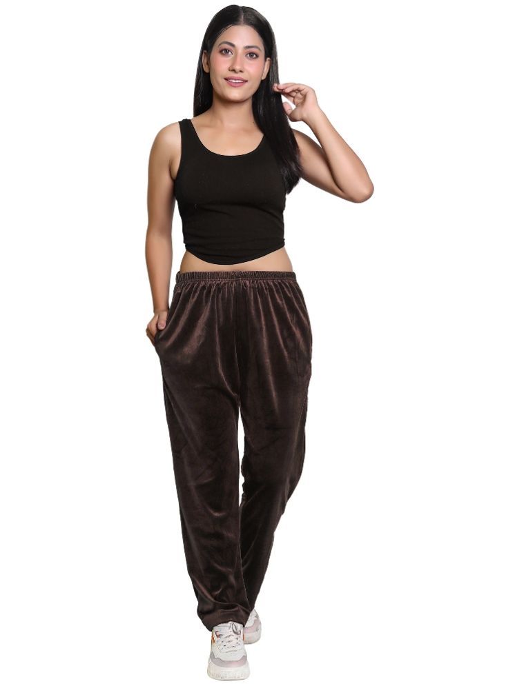     			Whyme Fashion Brown Cotton Women's Yoga,Gym Trackpants ( Pack of 1 )