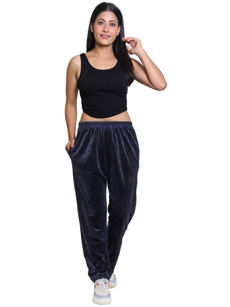     			Whyme Fashion Navy Cotton Women's Yoga,Gym Trackpants ( Pack of 1 )