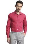 IVOC Cotton Blend Slim Fit Full Sleeves Men's Formal Shirt - Pink ( Pack of 1 )