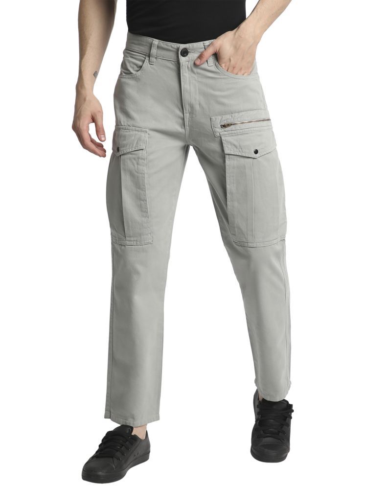     			Bene Kleed Regular Flat Men's Cargos - Grey ( Pack of 1 )