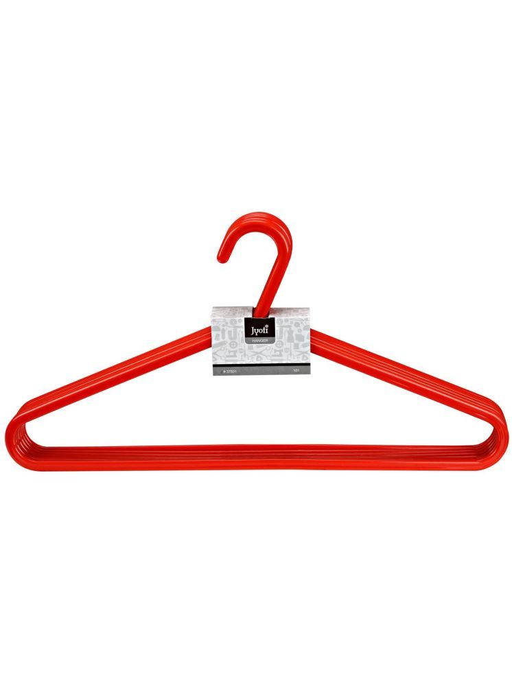     			Jyoti Plastic Standard Clothes Hangers ( Pack of 12 )