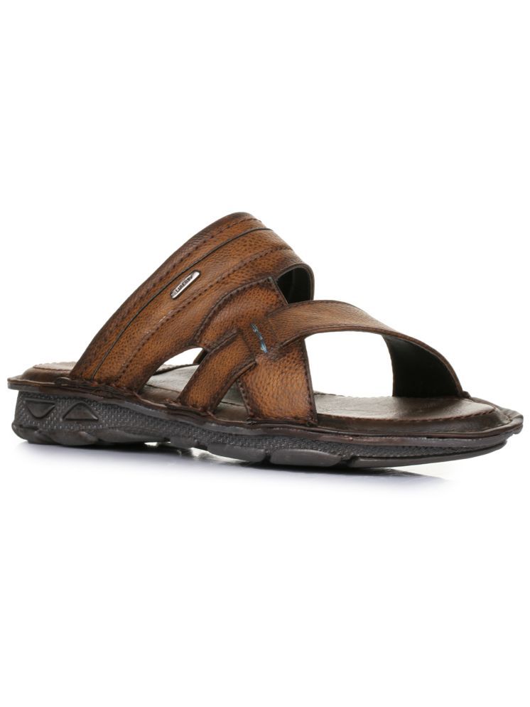     			Liberty Brown Men's Leather Slipper