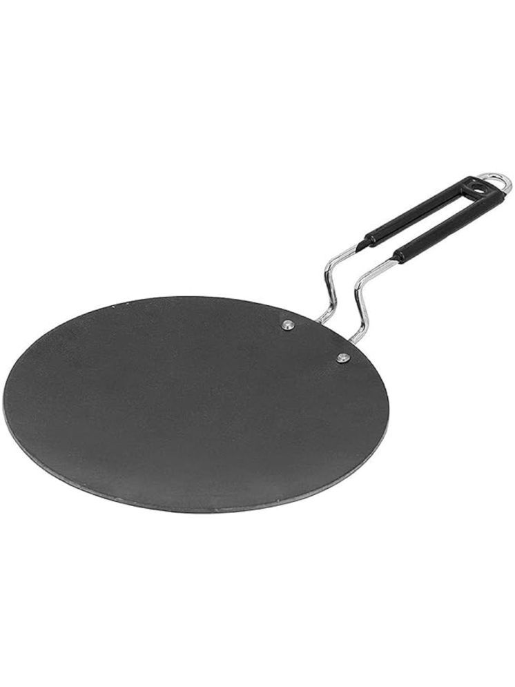     			Mannat Non Stick Iron Roti Tawa Heavy Bottom Stainless Steel Handle 3 mm Thickness 14 cm Diameter