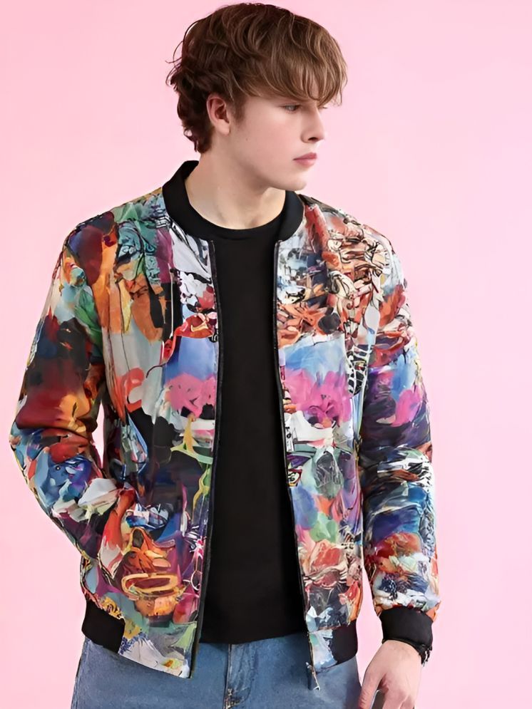     			PLUS PARADISE Polyester Men's Casual Jacket - Multicolor ( Pack of 1 )