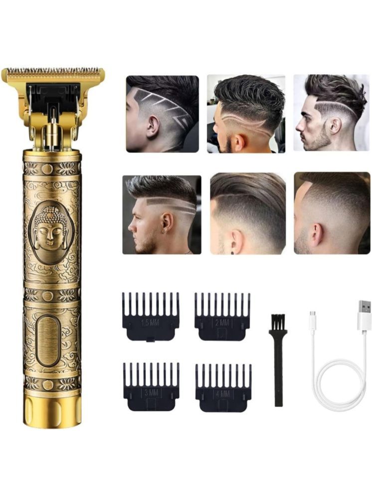     			QitmirMKT Metal T9 Gold Cordless Beard Trimmer With 120 minutes Runtime