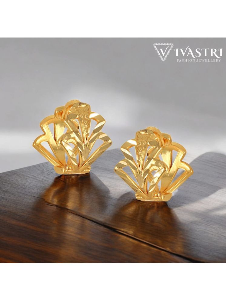     			VIVASTRI Gold Clip-Ons Earrings ( Pack of 1 )