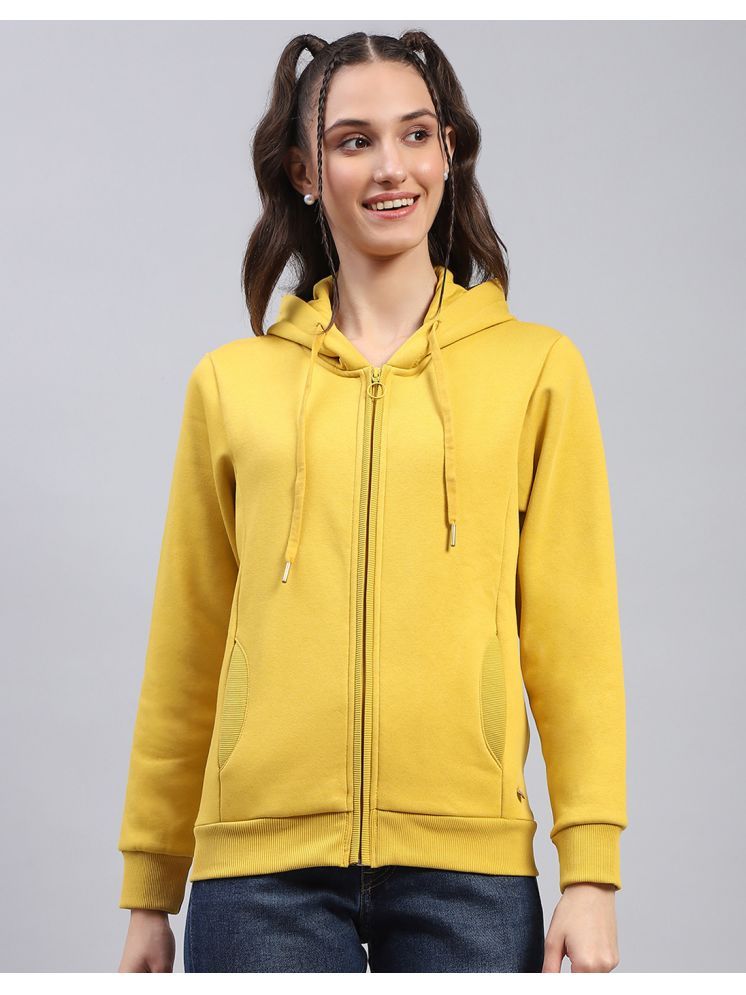     			Monte Carlo Cotton Blend Women's Hooded Sweatshirt ( Yellow )