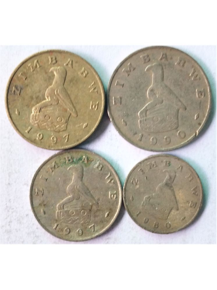     			ZIMBABWE 4 DIFF COINS SET